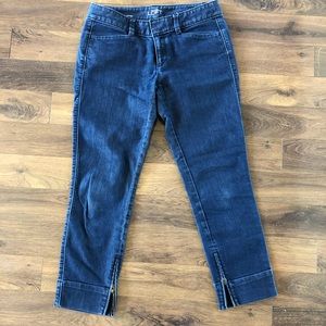 Loft Cropped Jeans with Ankle Zippers